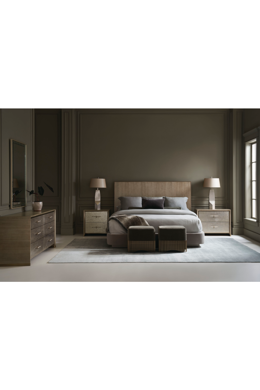 Gray Minimalist Bed | Oroa.com
