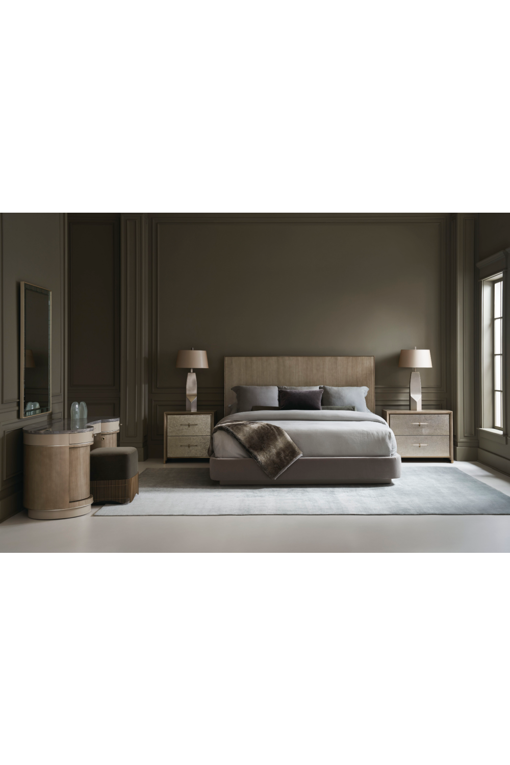 Gray Minimalist Bed | Oroa.com