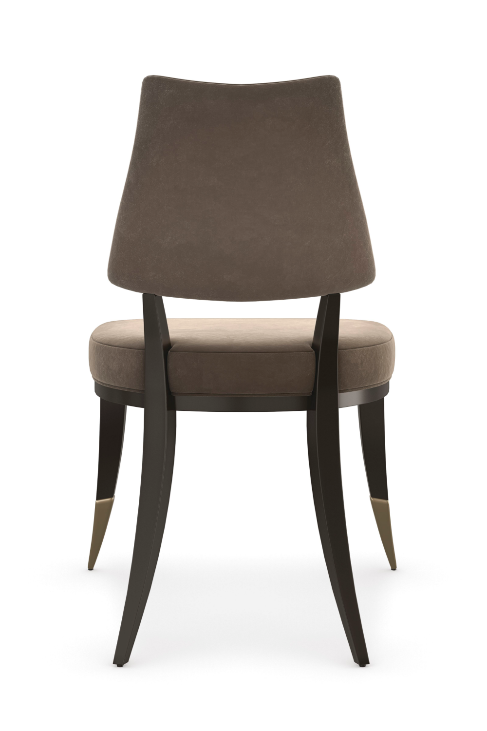 Taupe Velvet Dining Chair | Caracole Caress | Oroa.com