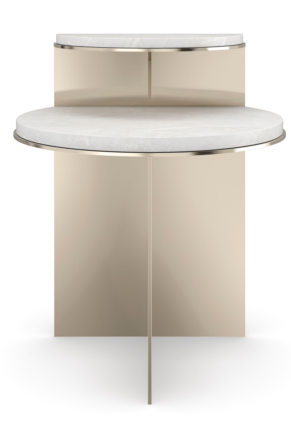 Gold Modern End Table | Caracole Touche' Light | Oroa.com