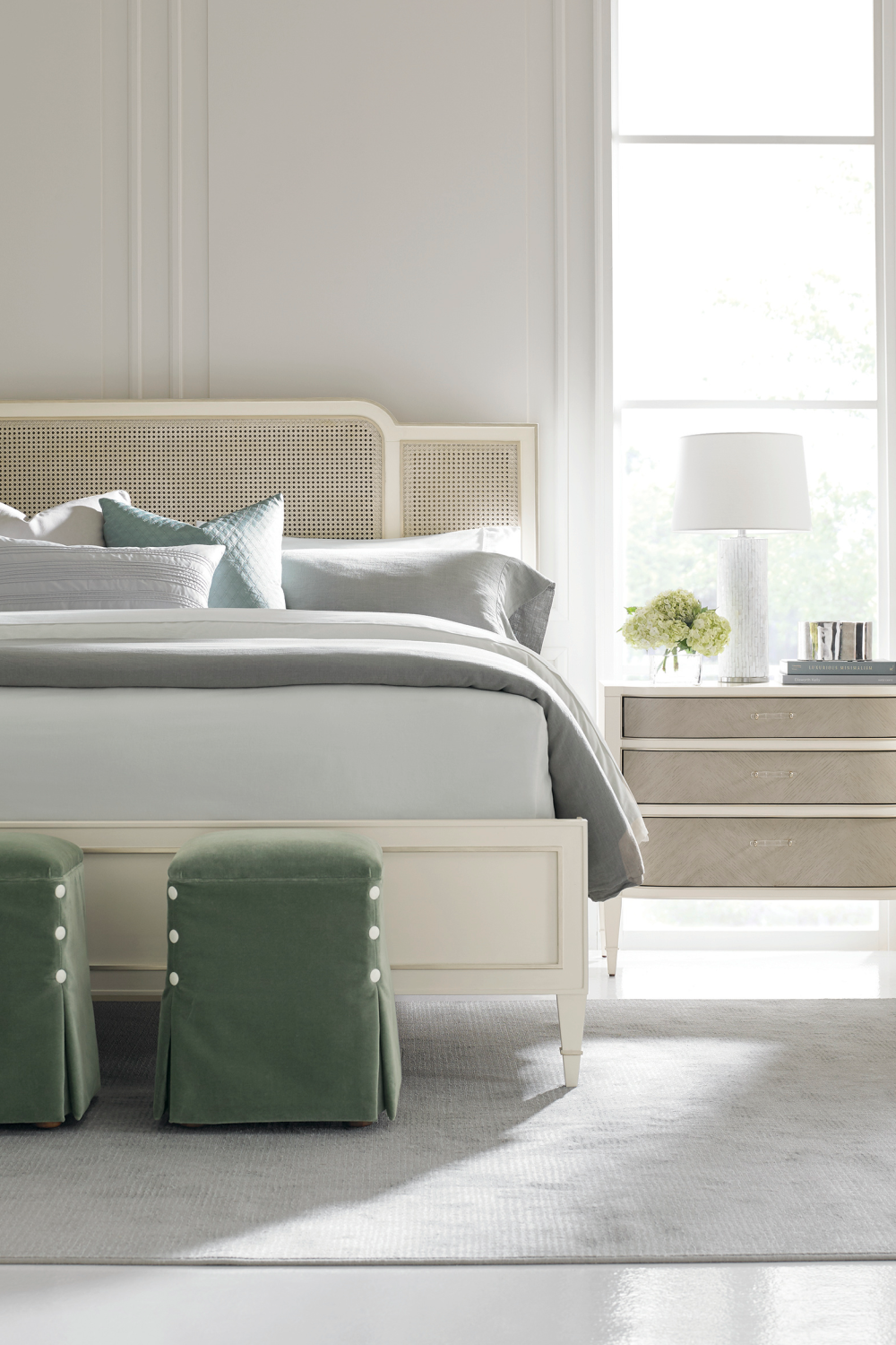 Taupe Modern Nightstand | Caracole Dress Code | Oroa.com