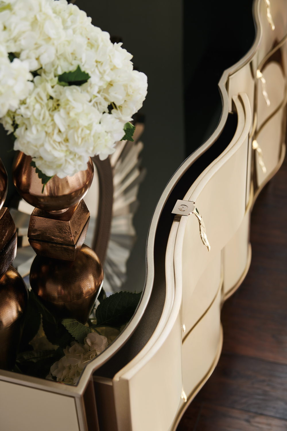 Gold 6-Drawer Dresser | Caracole Wonder-Full | Oroa.com