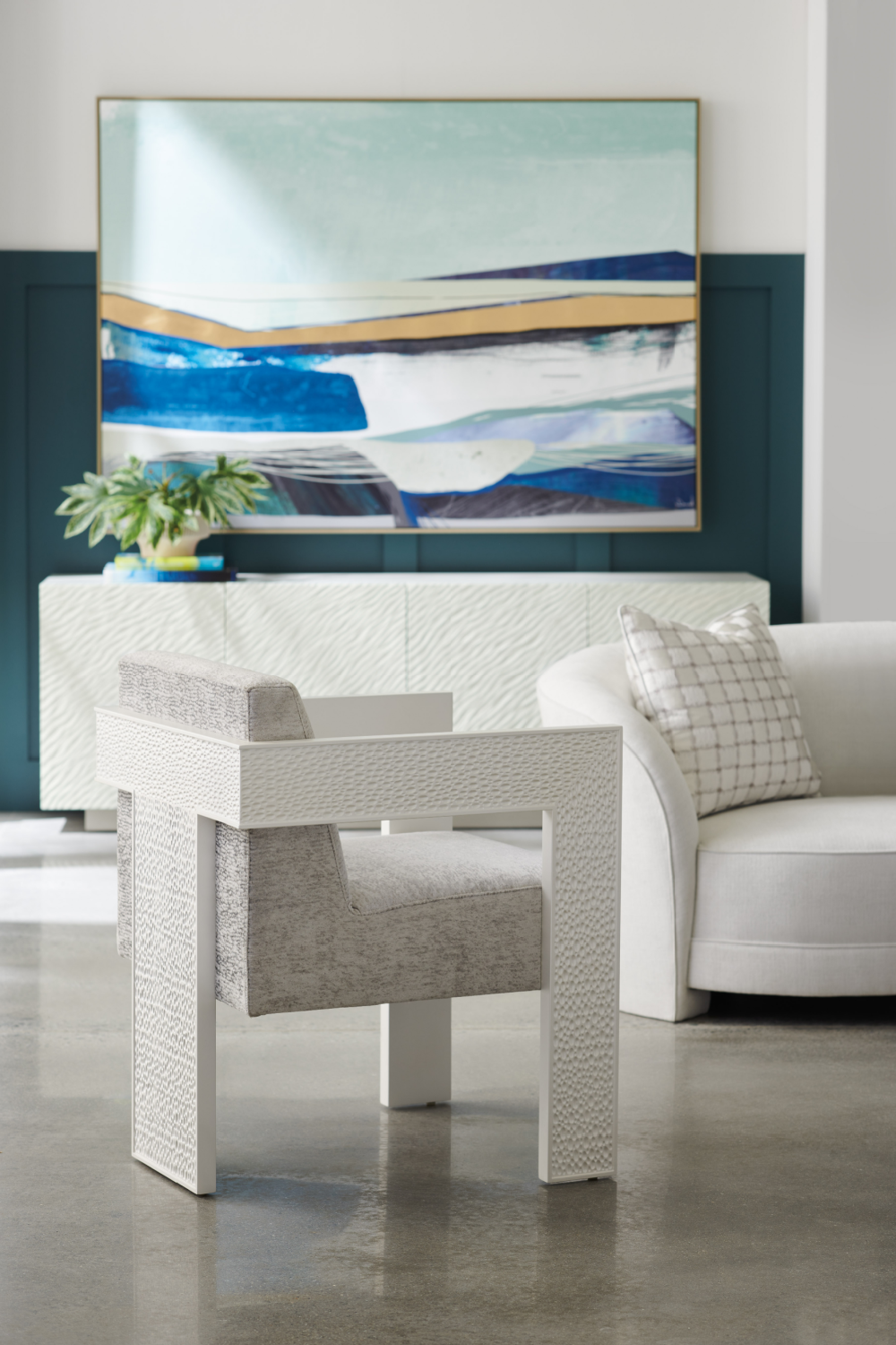 Silver Modern Media Cabinet | Oroa.com