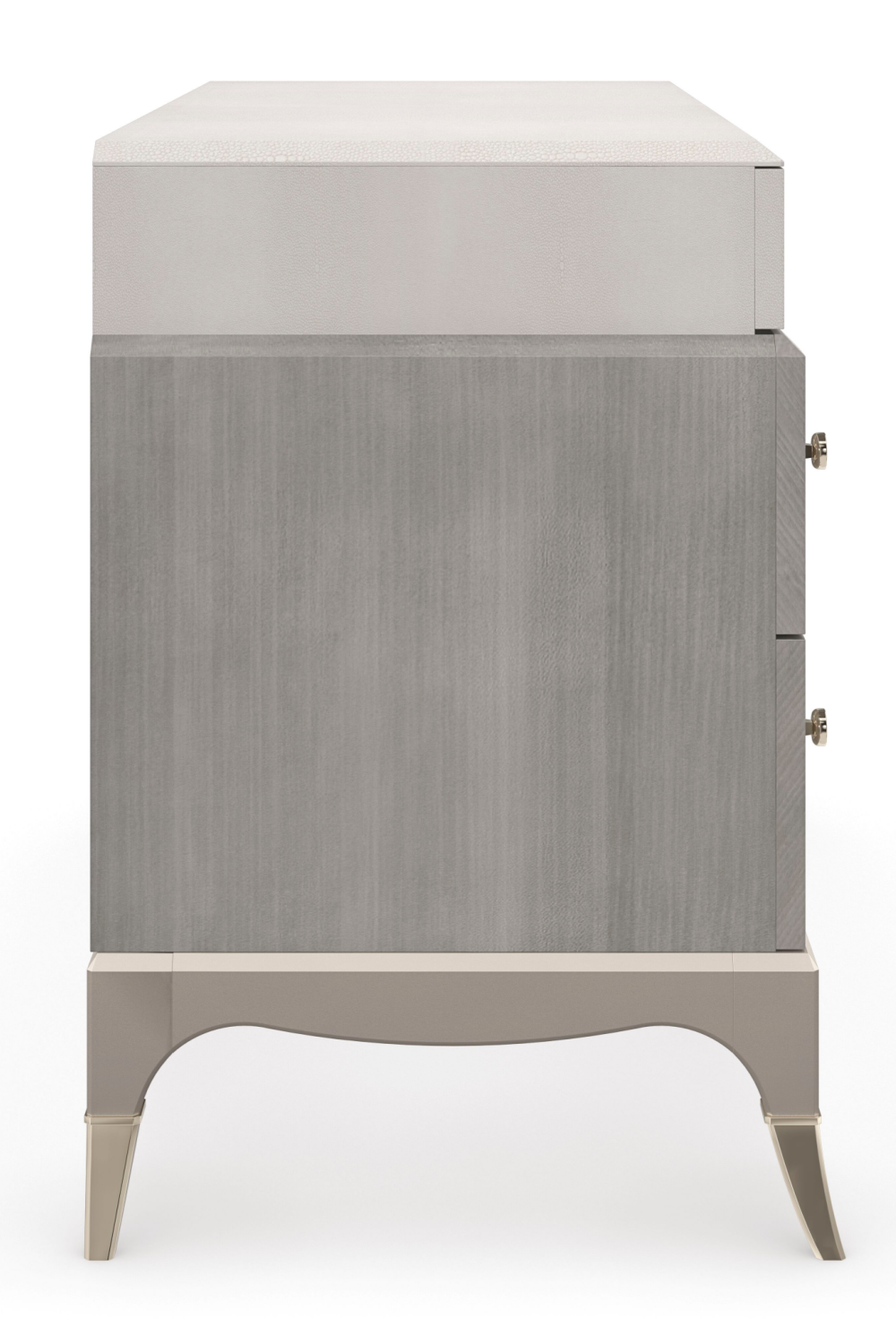Gray Shagreen Nightstand | Caracole Vibrato | Oroa.com