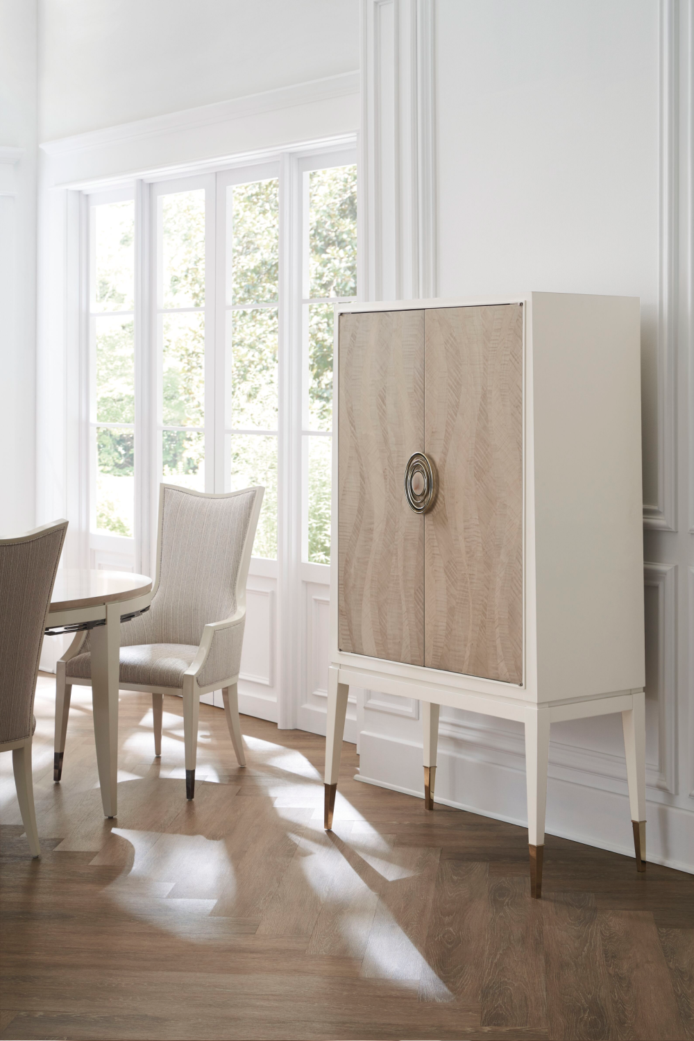 Gray Maple Oval Dining Table | Caracole Coronet | Oroa.com