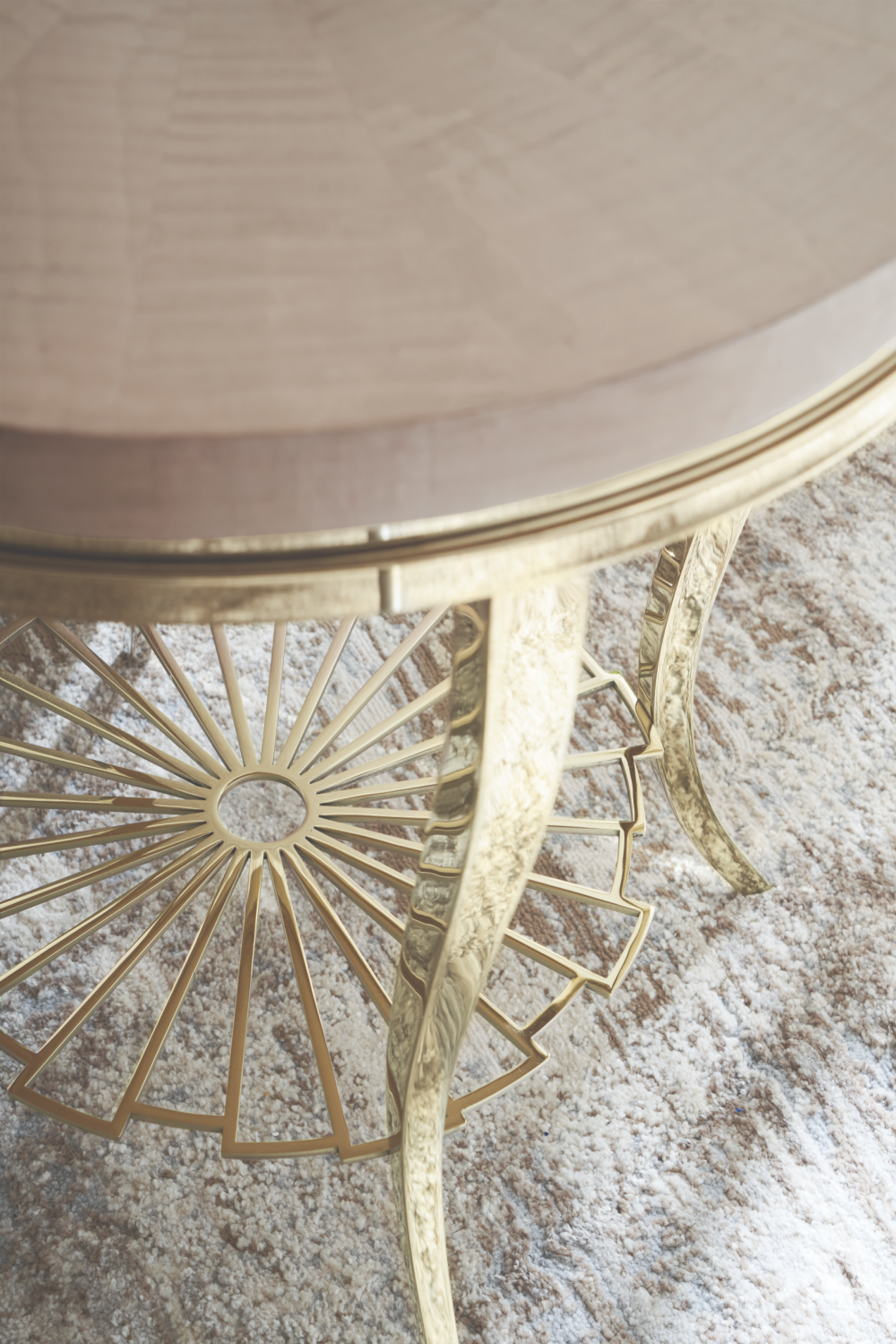 Art Deco Silver Accent Table | Caracole Plié | Oroa.com