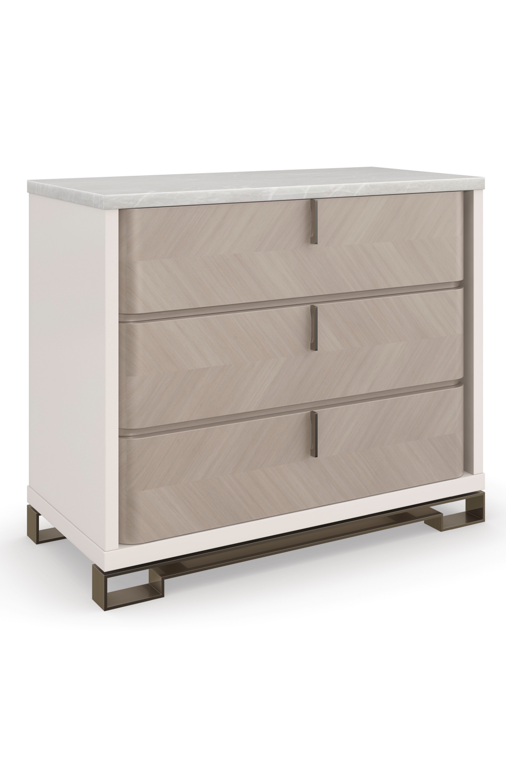 Chevron Patterned Chest | Caracole Subtle Gesture | Oroa.com