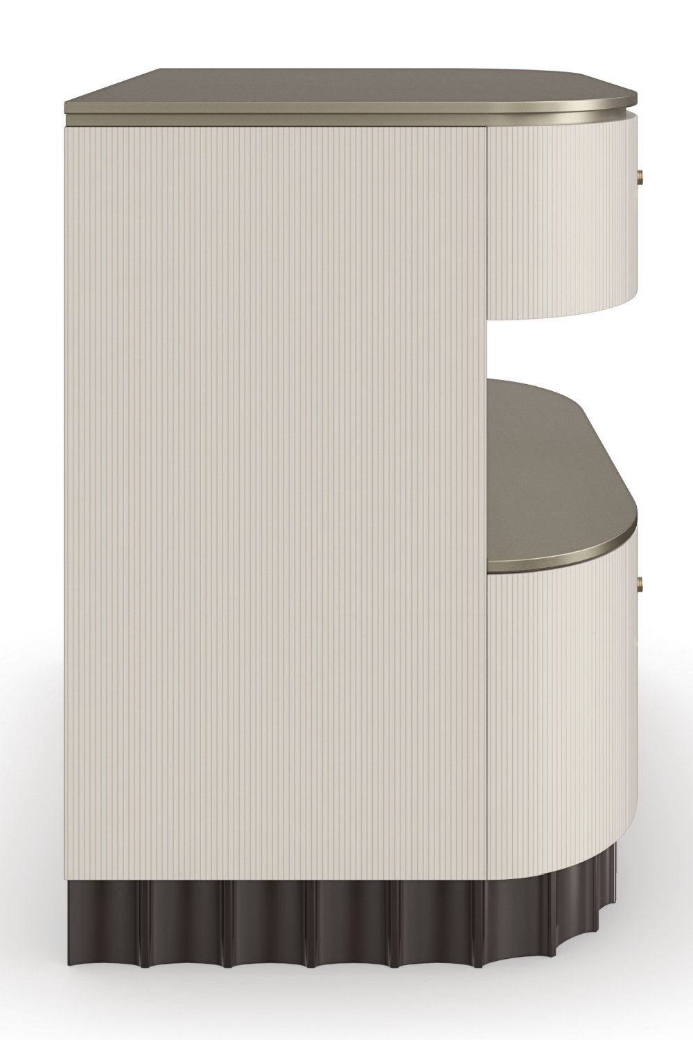 Cream Fluted Nightstand | Caracole Deep Sleep | Oroa.com
