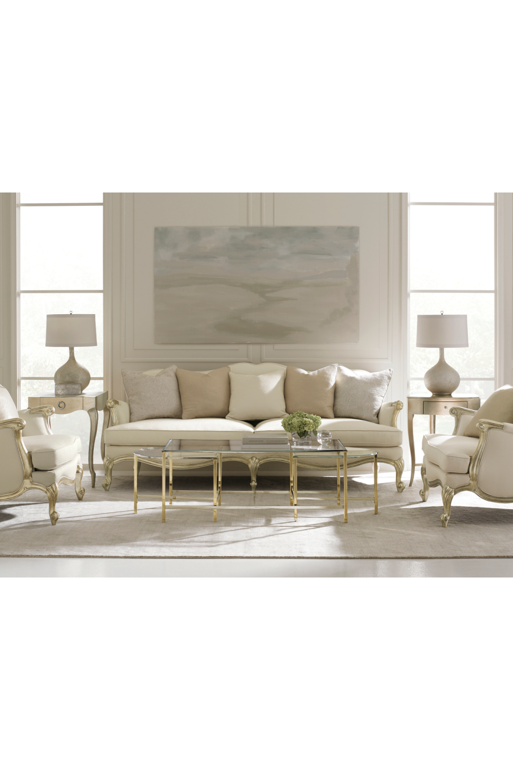 Gold 1-Drawer Accent Table | Caracole Tres, Tres Chic | Oroa.com