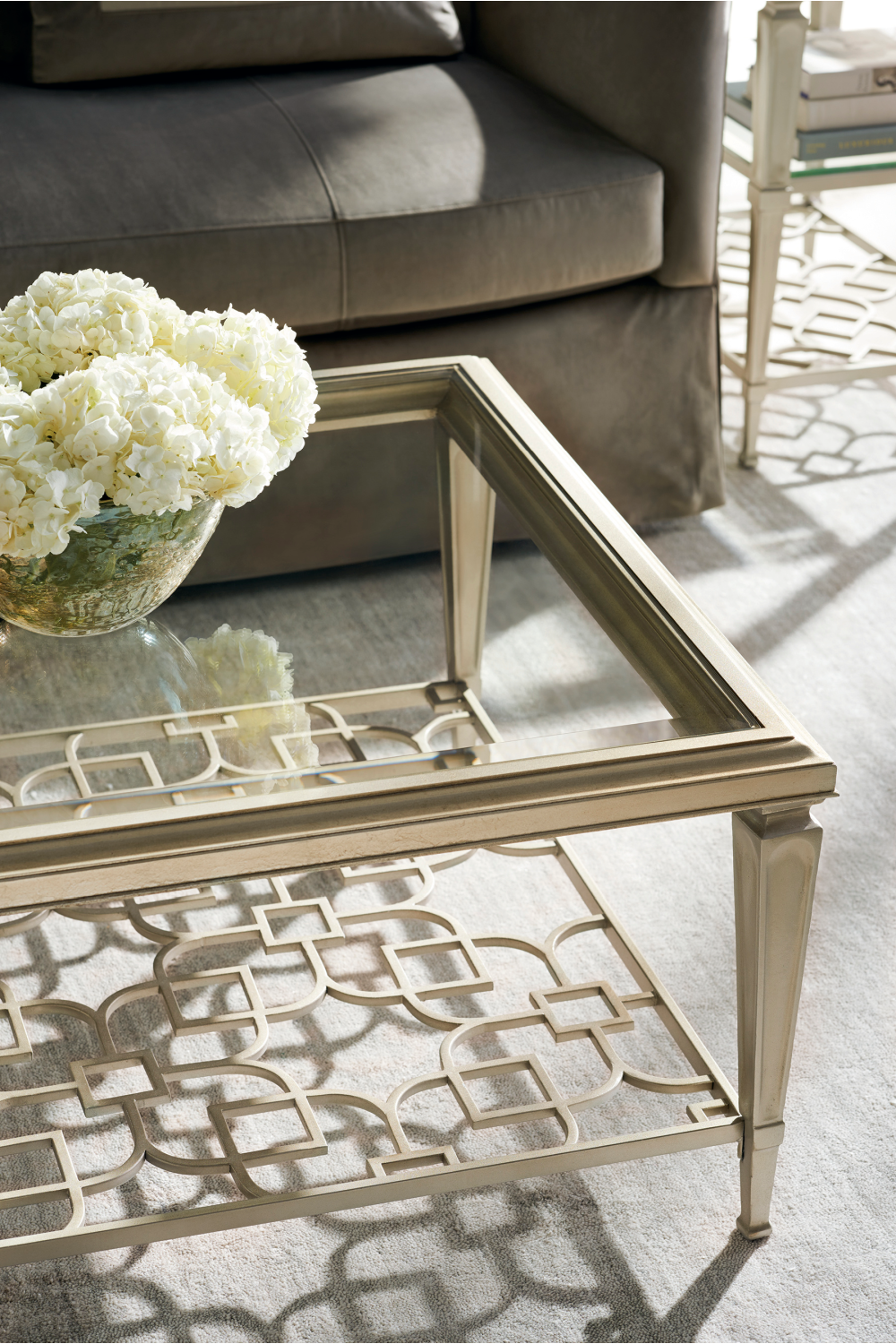 Trellis Patterned Coffee Table | Caracole Sociables | Oroa.com
