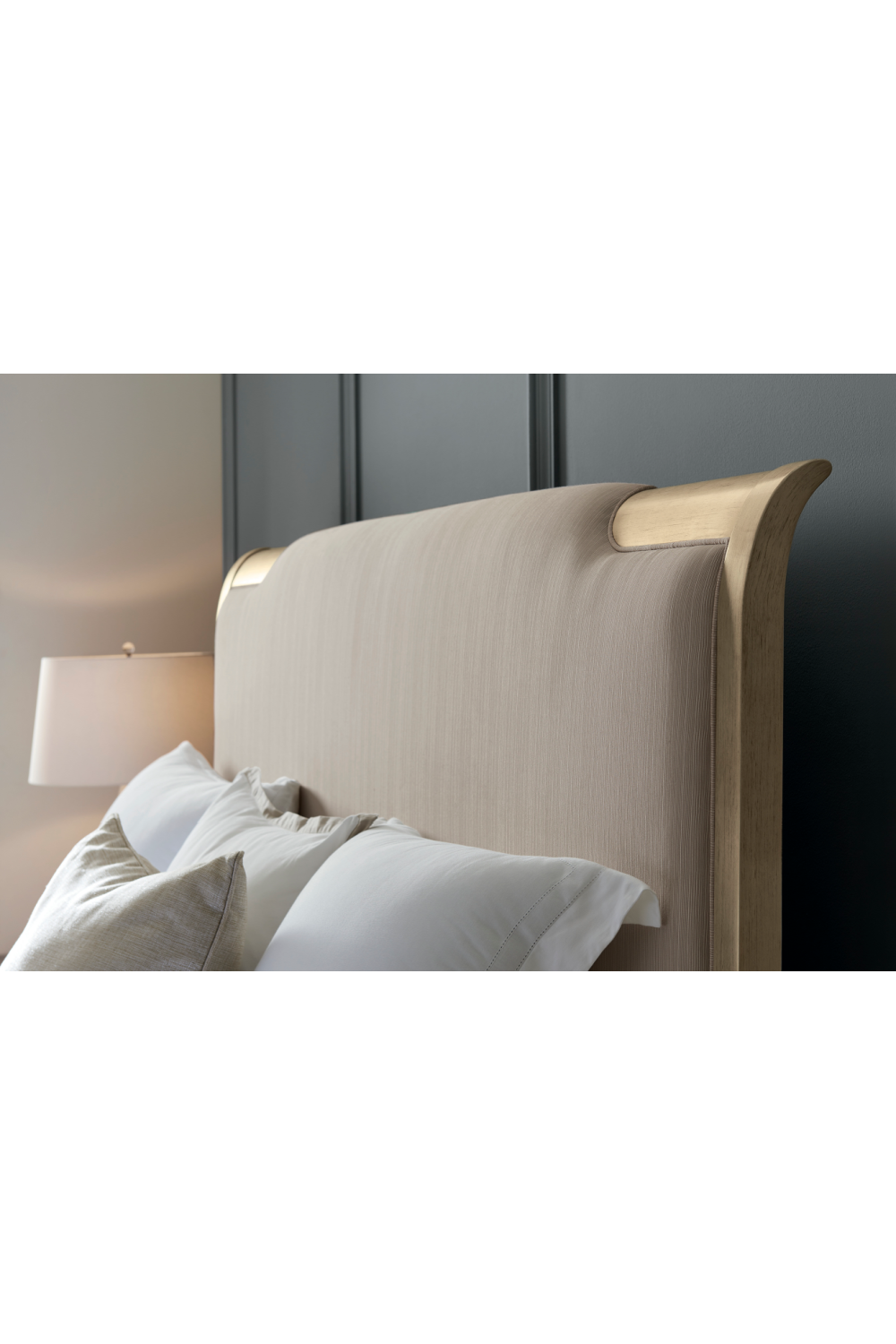 Off White Weave King Bed | Oroa.com