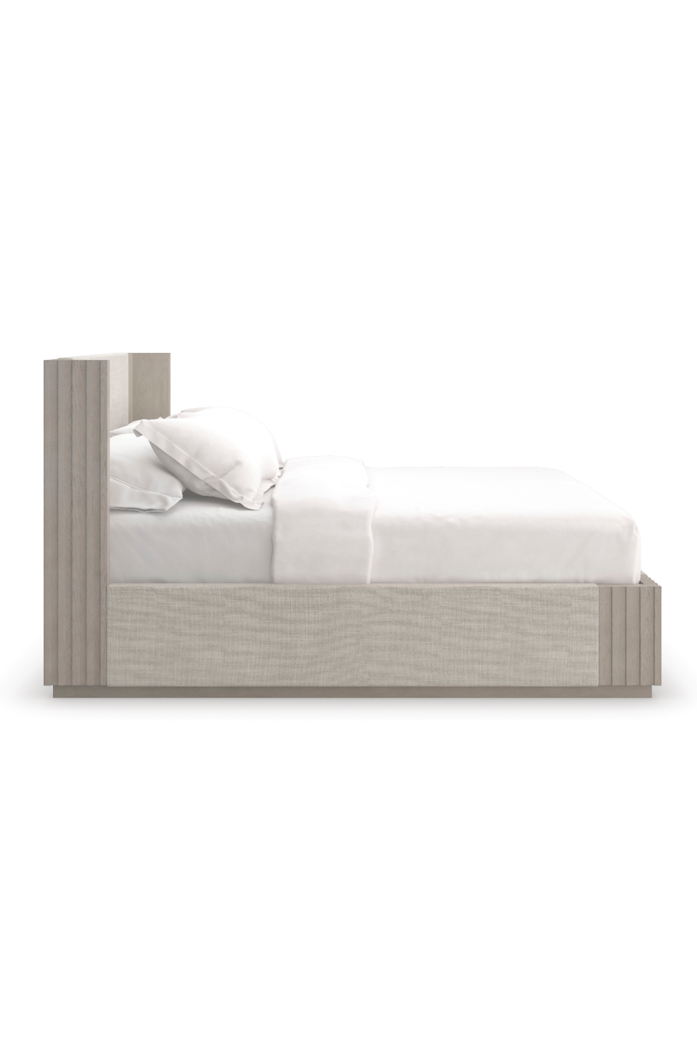 Taupe Linen Bed | Caracole Azure | Oroa.com
