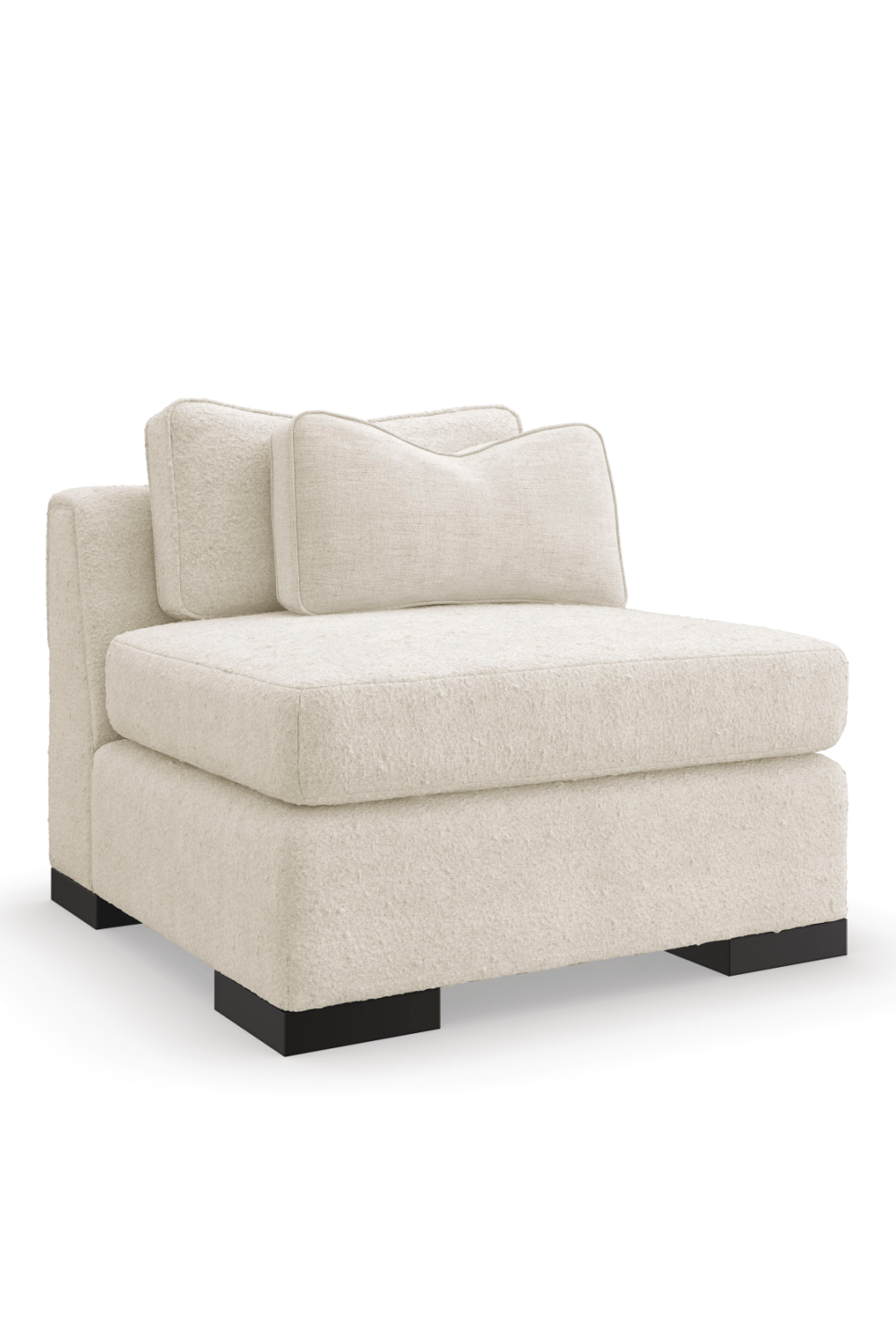 Cream Modern Armless Chair | Caracole Edge | Oroa.com