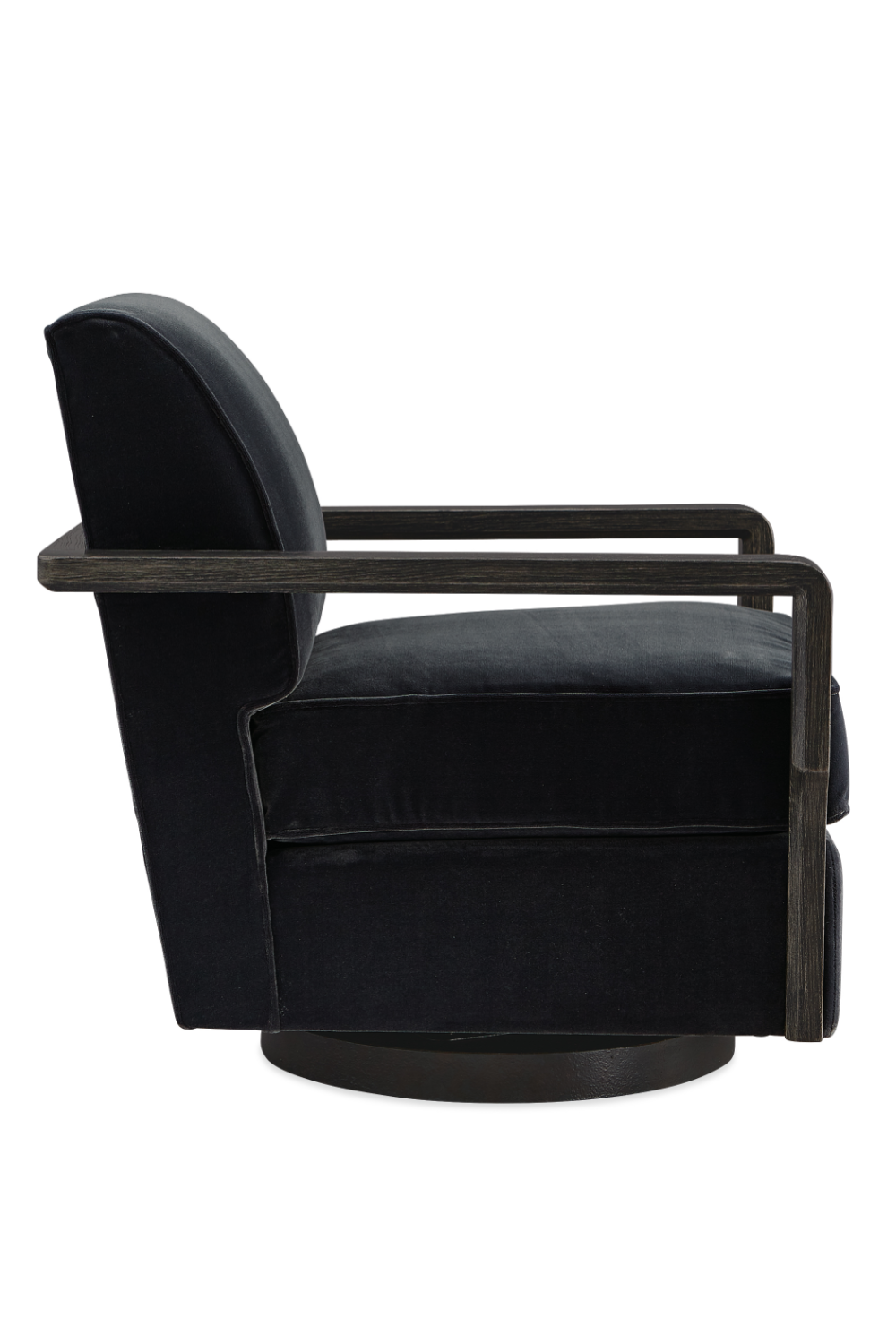 Black Art Deco Swivel Chair | Oroa.com
