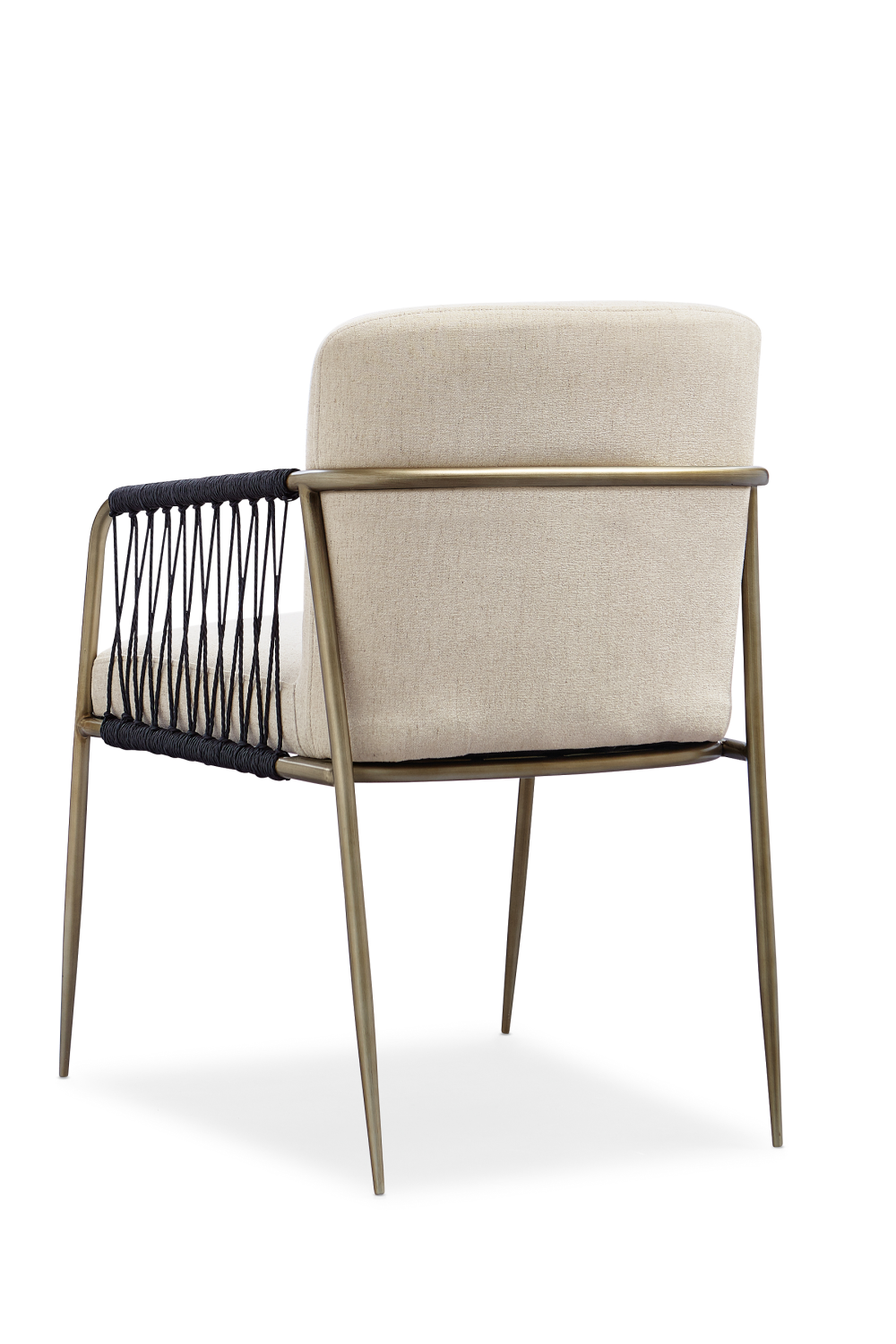 Black Cord Detail Dining Armchair | Caracole Remix | Oroa.com