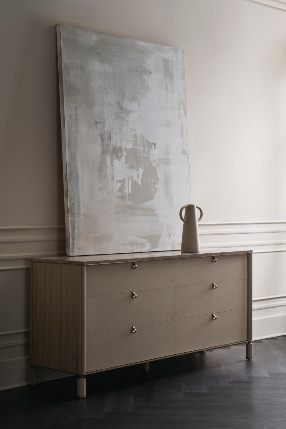 Travertine Top Beige Dresser | Caracole Balance | Oroa.com
