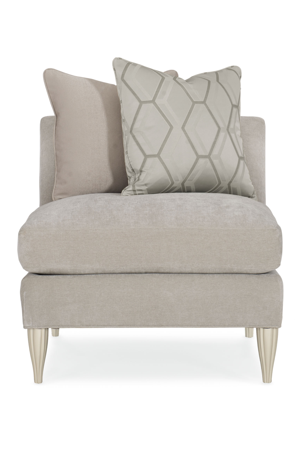 Taupe Modern Sectional Sofa | Caracole Fret Knot | Oroa.com