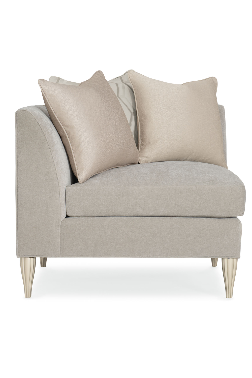 Taupe Modern Sectional Sofa | Caracole Fret Knot | Oroa.com