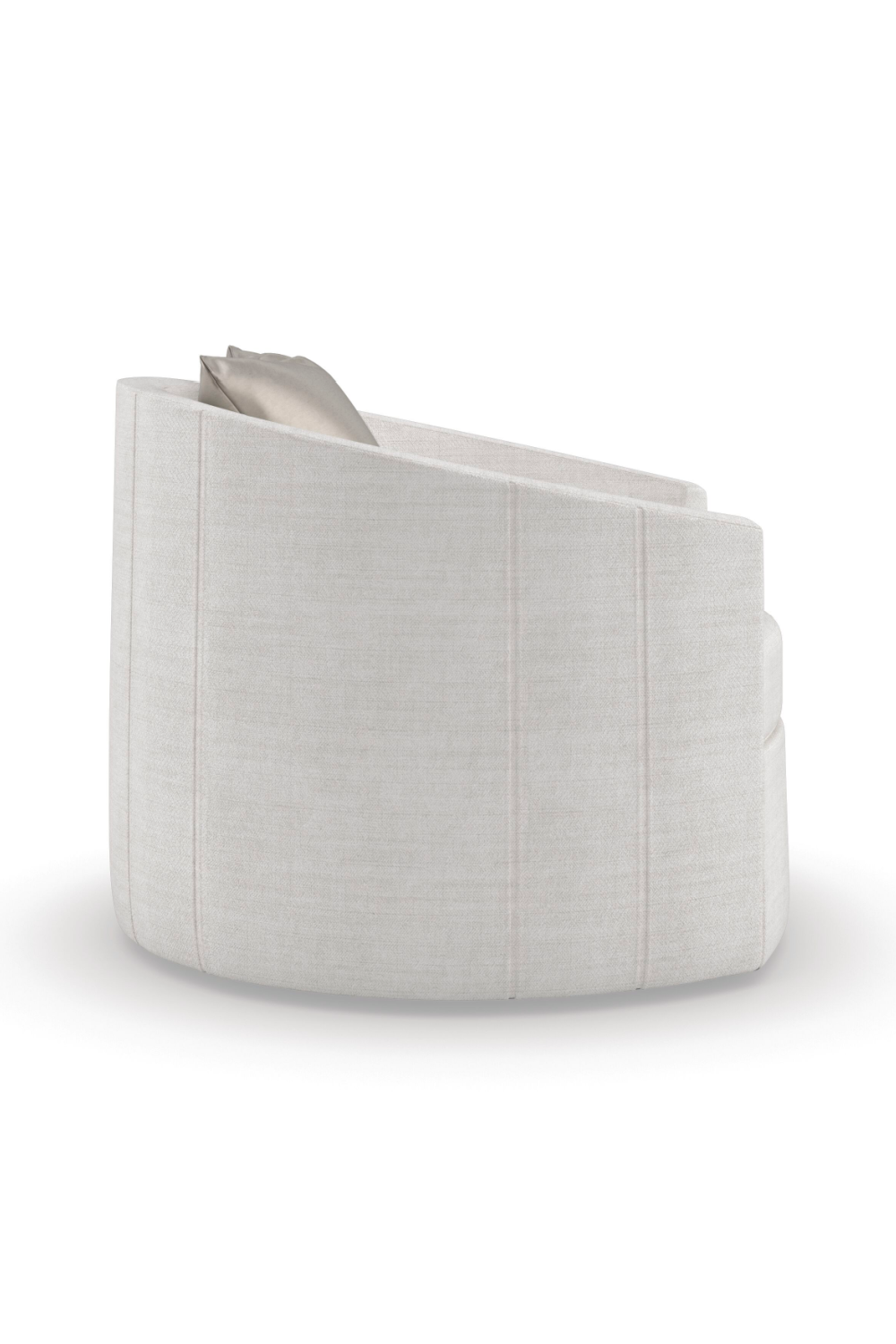 Gray Rounded Swivel Chair | Caracole You Complete Me | Oroa.com