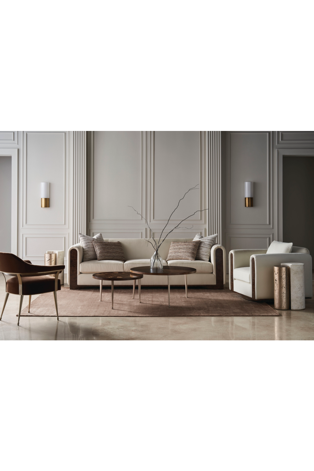 Velvet Swivel Chair | Oroa.com