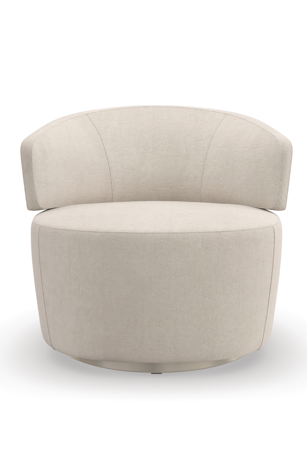 Cream Velvet Swivel Chair | Caracole Olympia | Oroa.com