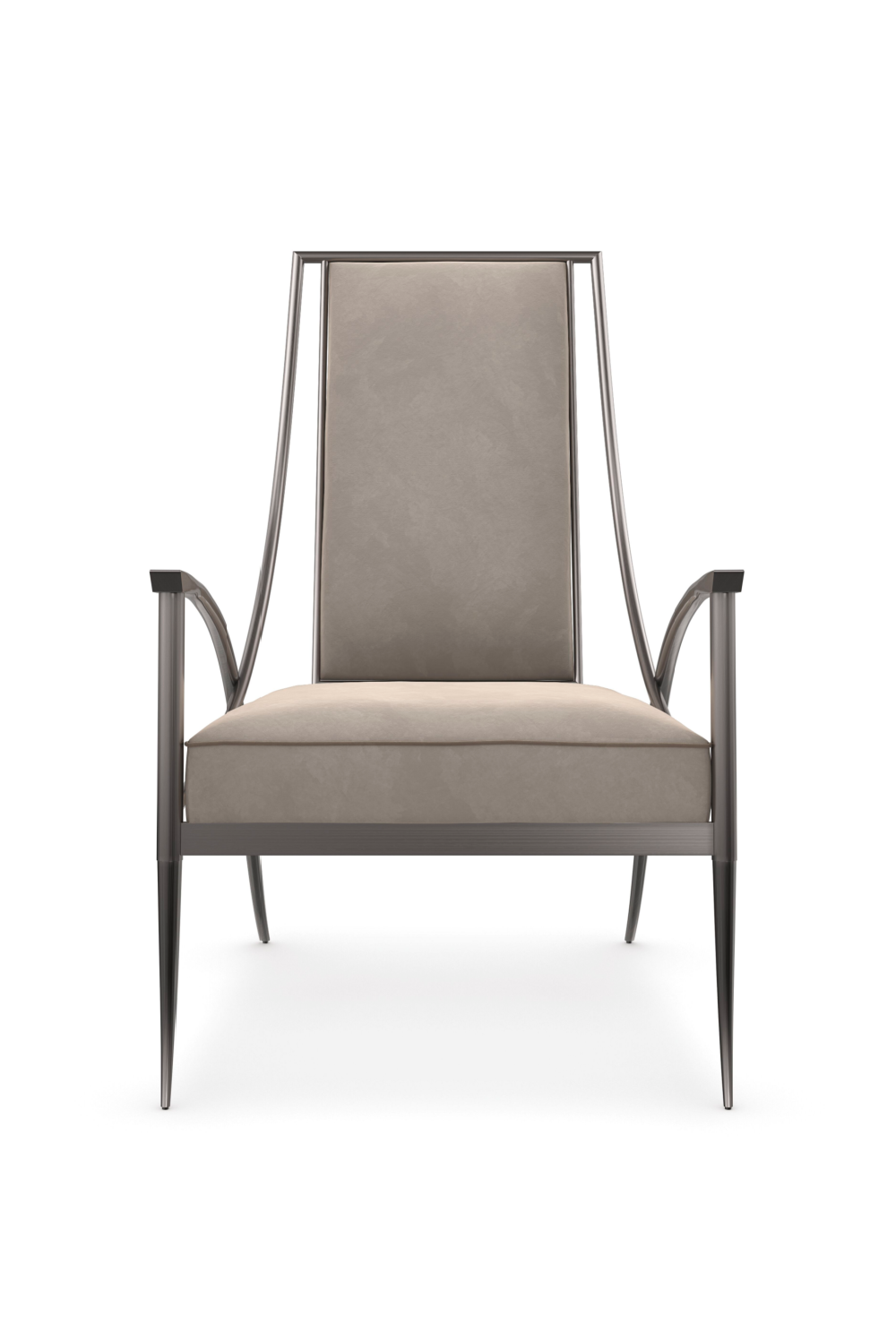 Smoked Stainless Steel Armchair | Caracole Mantis | Oroa.com