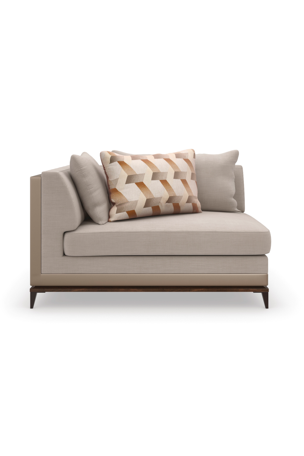 Taupe Modern Sectional Sofa | Caracole Archipelago | Oroa.com