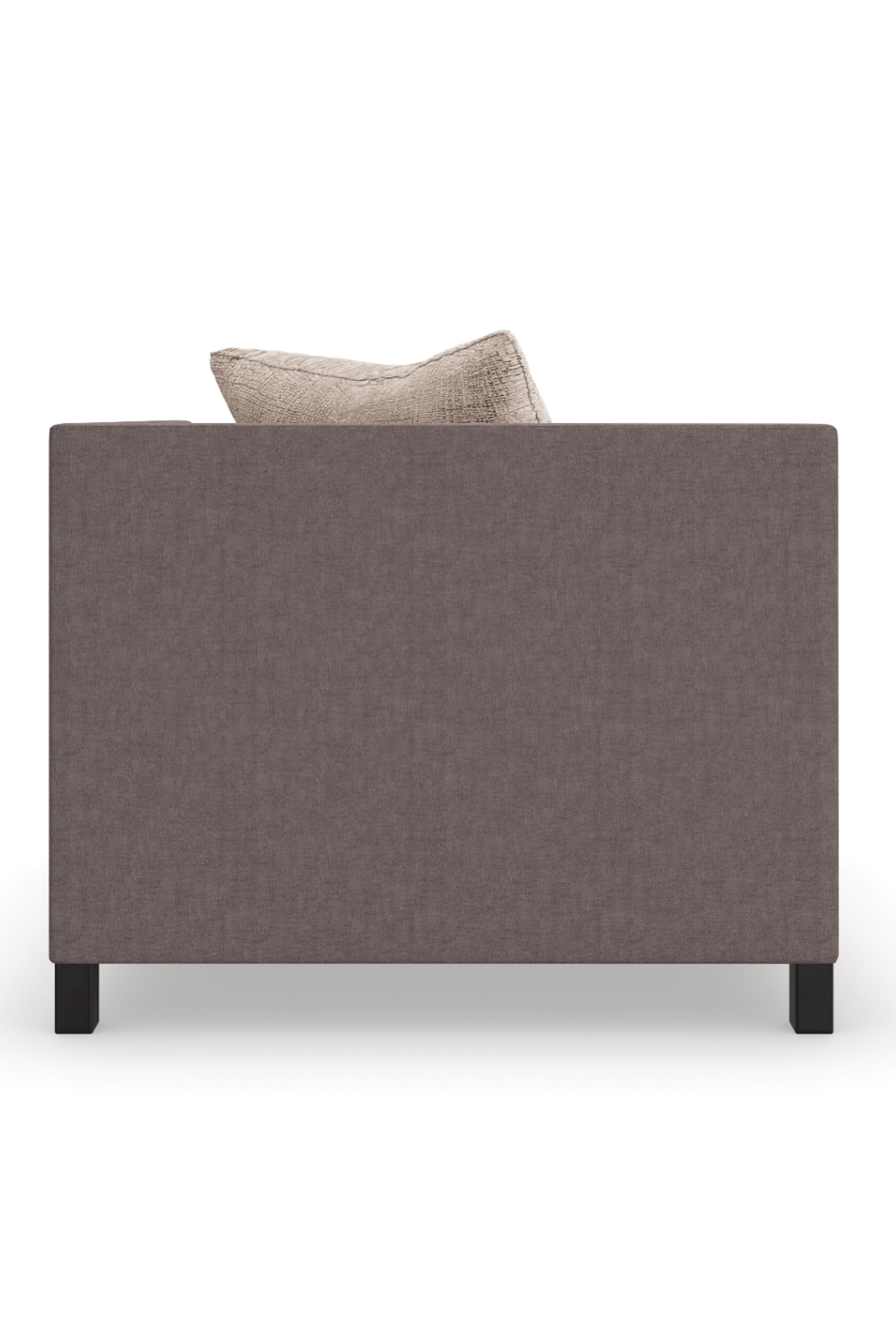 Brown Upholstered Sectional Chair | Caracole Tuxedo | Oroa.com