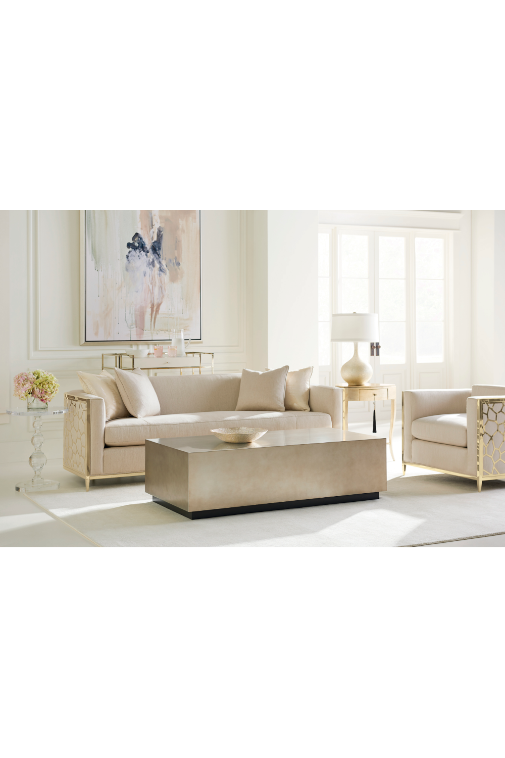 Off-White Linen Accent Chair | Oroa.com