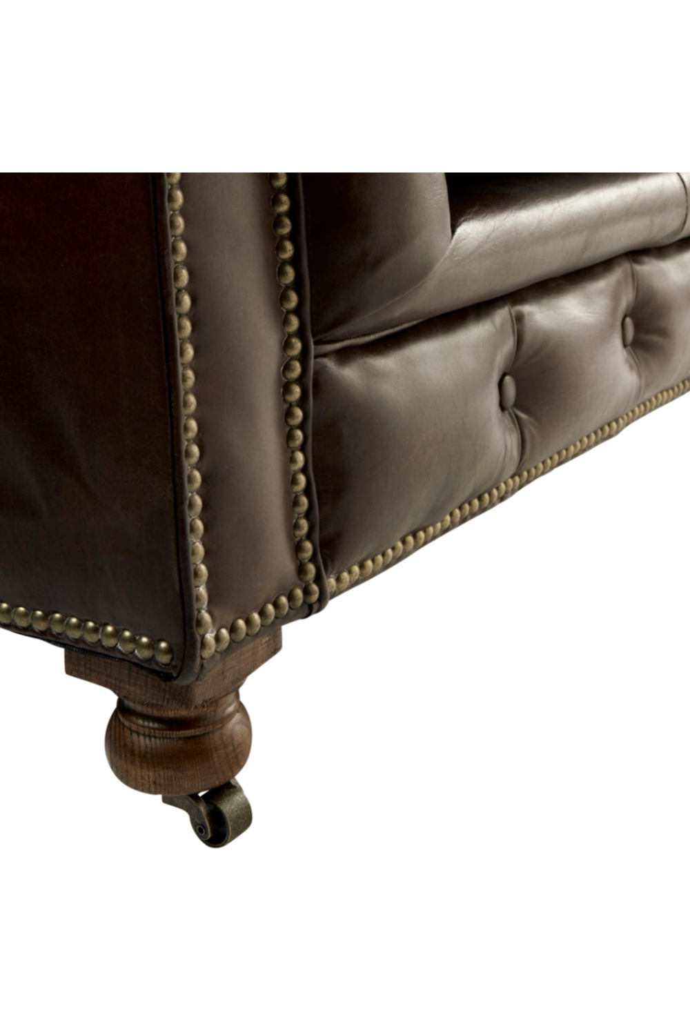 Dark Brown Leather Union Jack Sofa | Andrew Martin Rebel | OROA