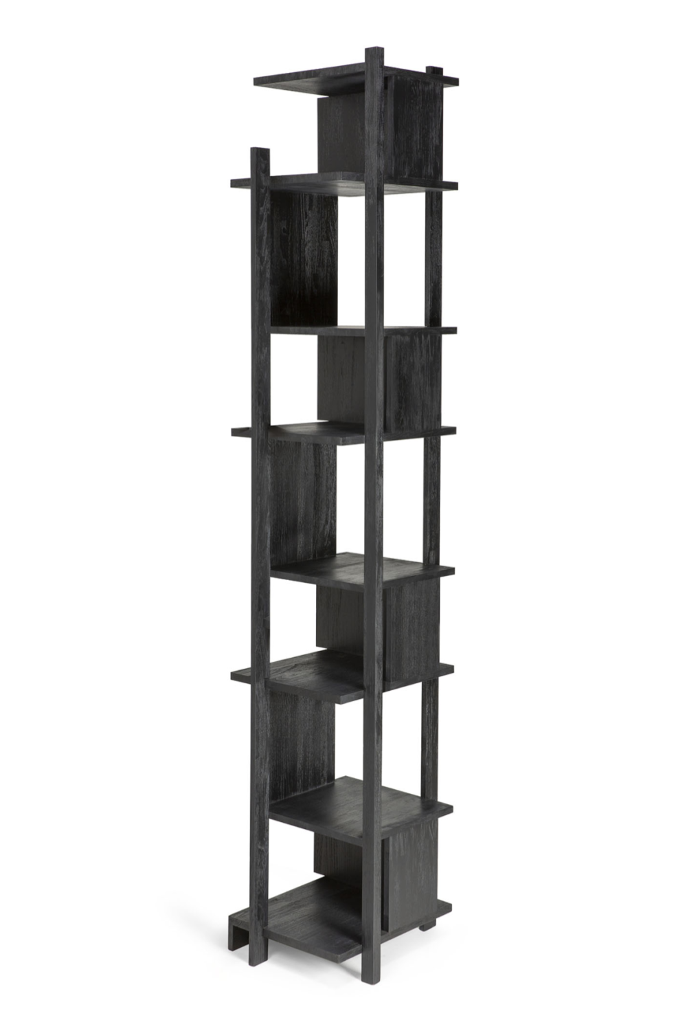 Black Teak Shelving Unit | Ethnicraft Abstract | OROA.COM