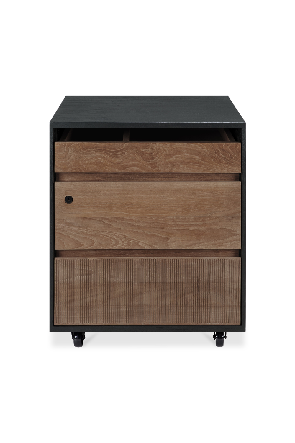 Black Teak Drawer Unit | Ethnicraft Oscar | Oroa.com