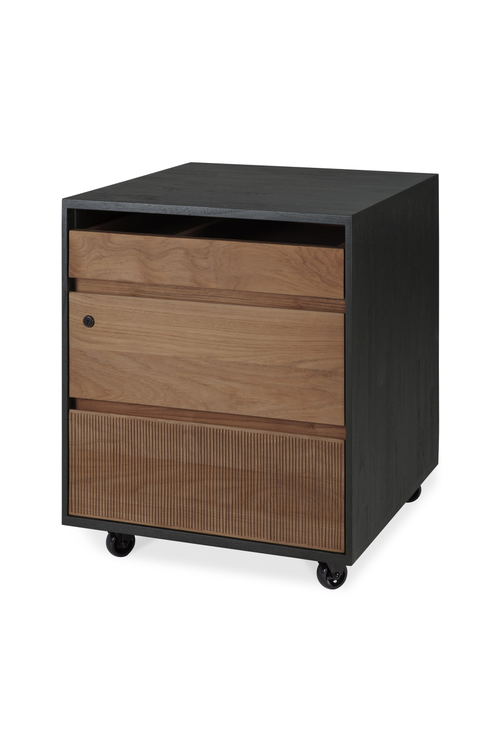Black Teak Drawer Unit | Ethnicraft Oscar | Oroa.com