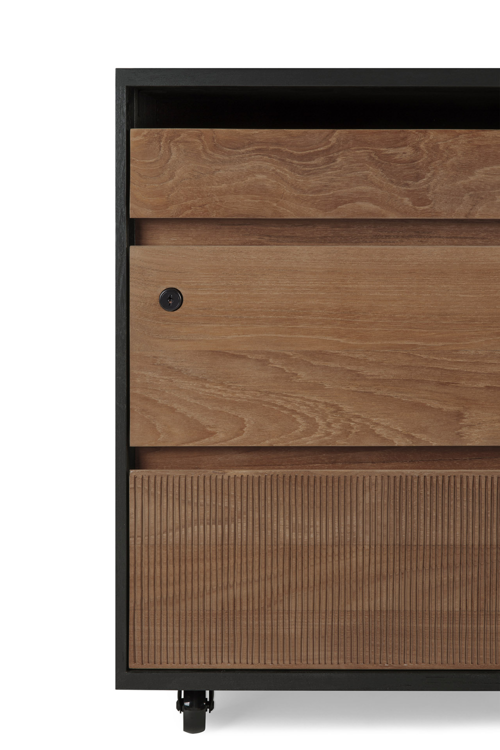 Black Teak Drawer Unit | Ethnicraft Oscar | Oroa.com