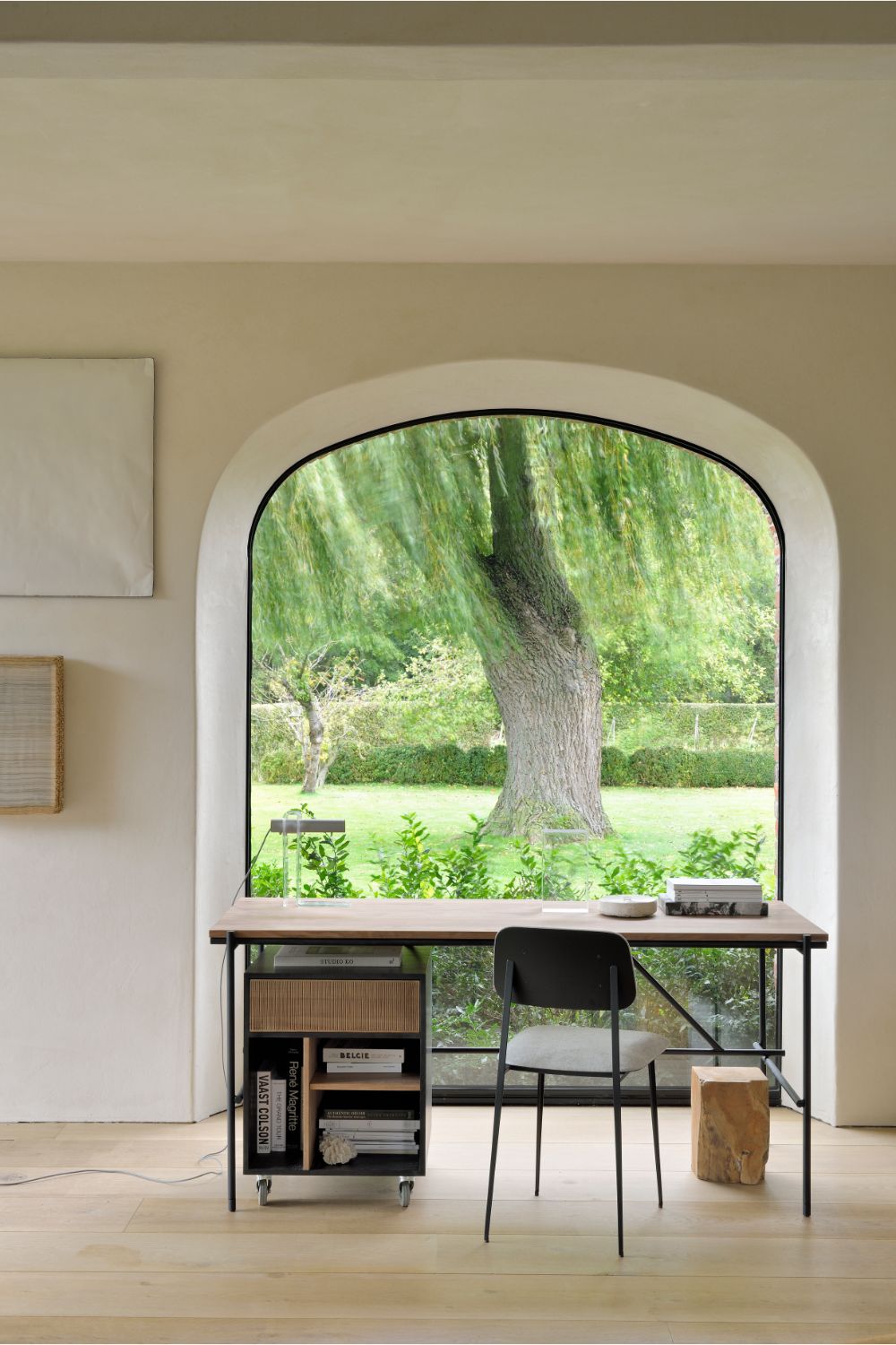 Teak Desk With Drawers | Ethnicraft Oscar | OROA.com