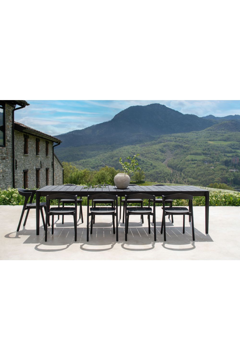 Black Teak Outdoor Dining Chair | Ethnicraft Bok | Oroa.com