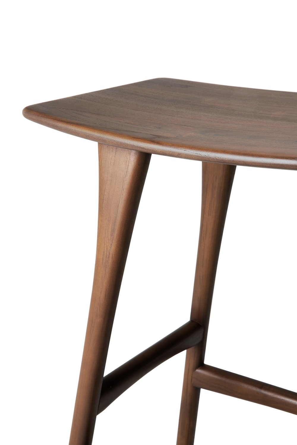 Wooden Backless Barstool | Ethnicraft Osso | Oroa.com