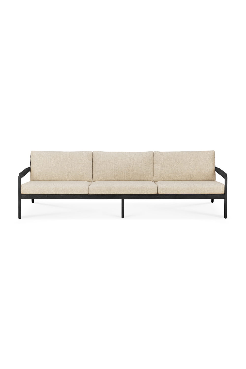 Black Teak 3+ Seater Outdoor Sofa | Ethnicraft Jack | Oroa.com