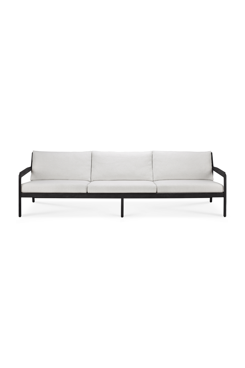 Black Teak 3+ Seater Outdoor Sofa | Ethnicraft Jack | Oroa.com