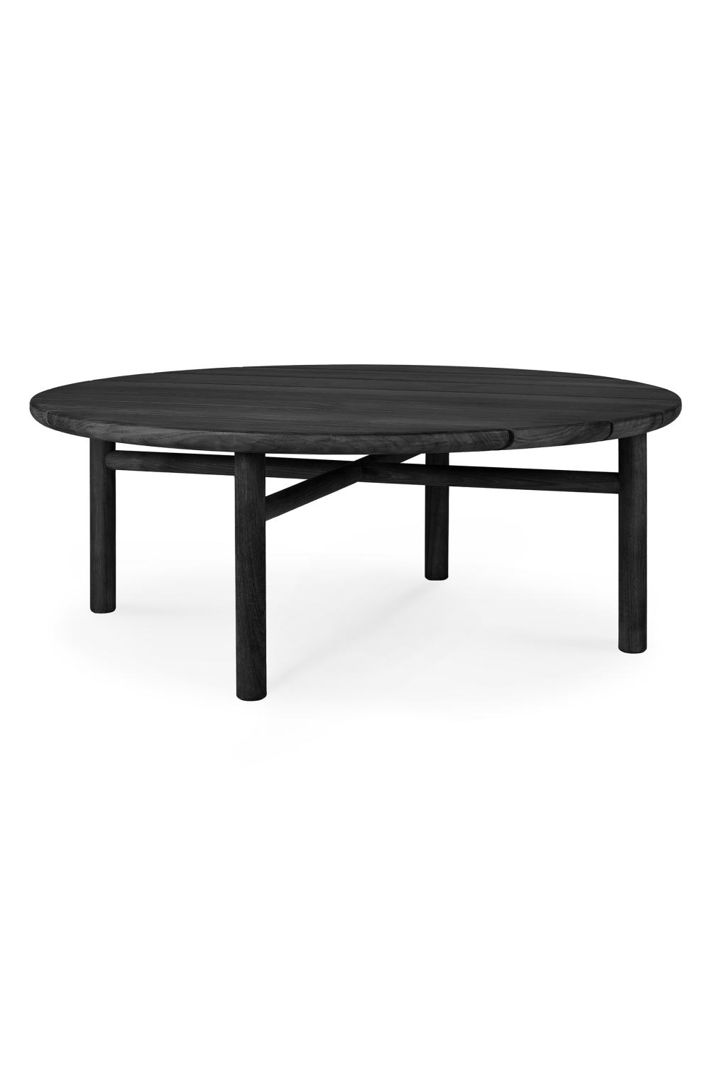 Black Teak Outdoor Coffee Table | Ethnicraft Quatro | Oroa.com