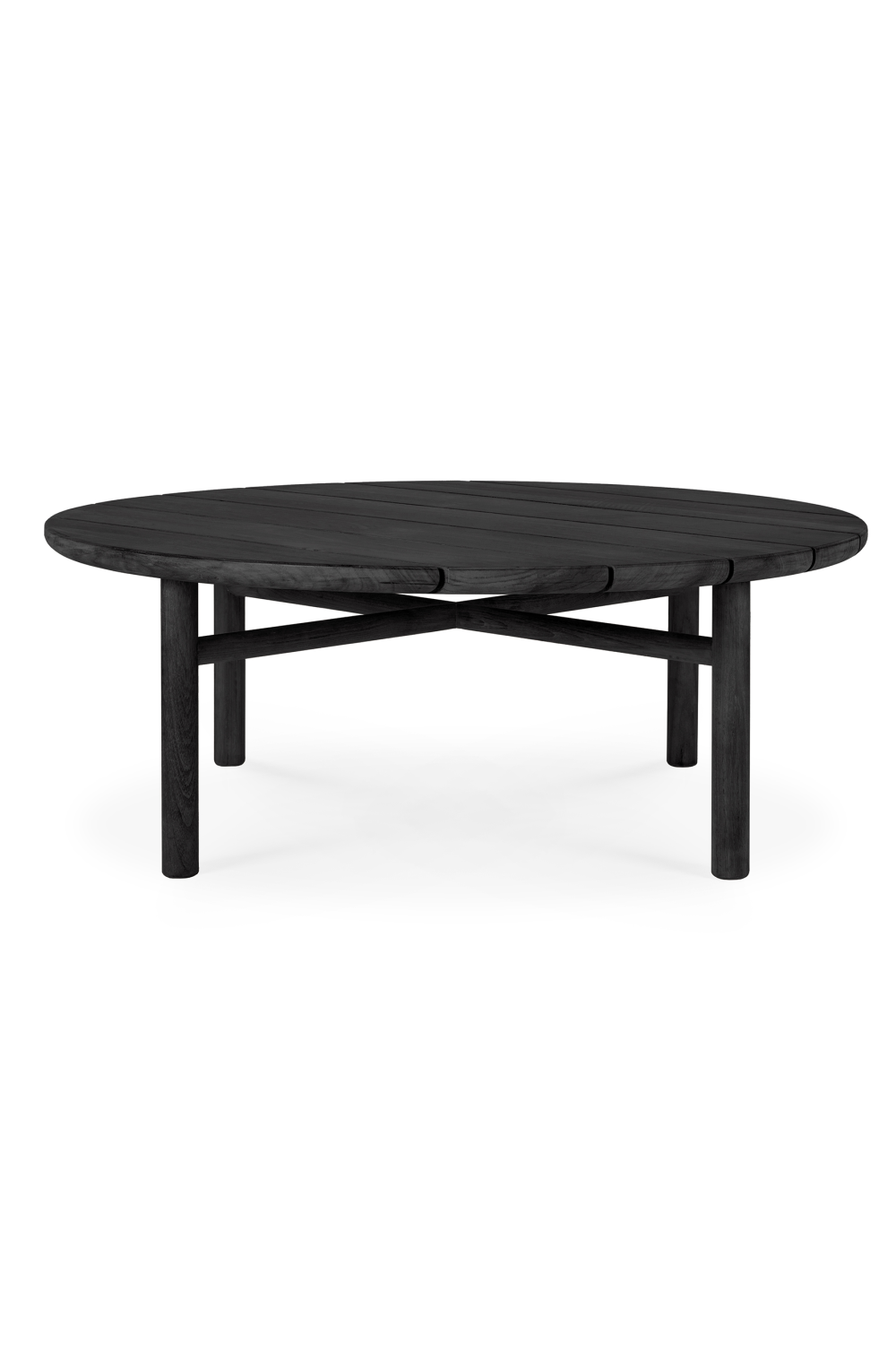 Black Teak Outdoor Coffee Table | Ethnicraft Quatro | Oroa.com