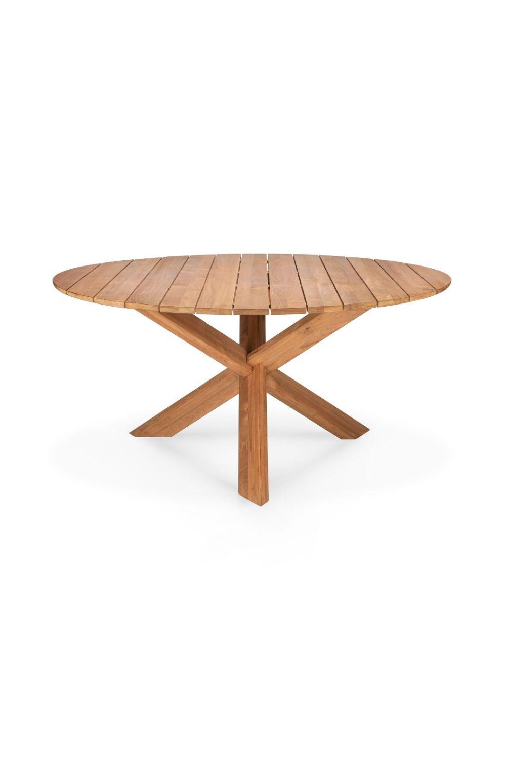 Solid Teak Outdoor Dining Table | Ethnicraft Circle | OROA.com