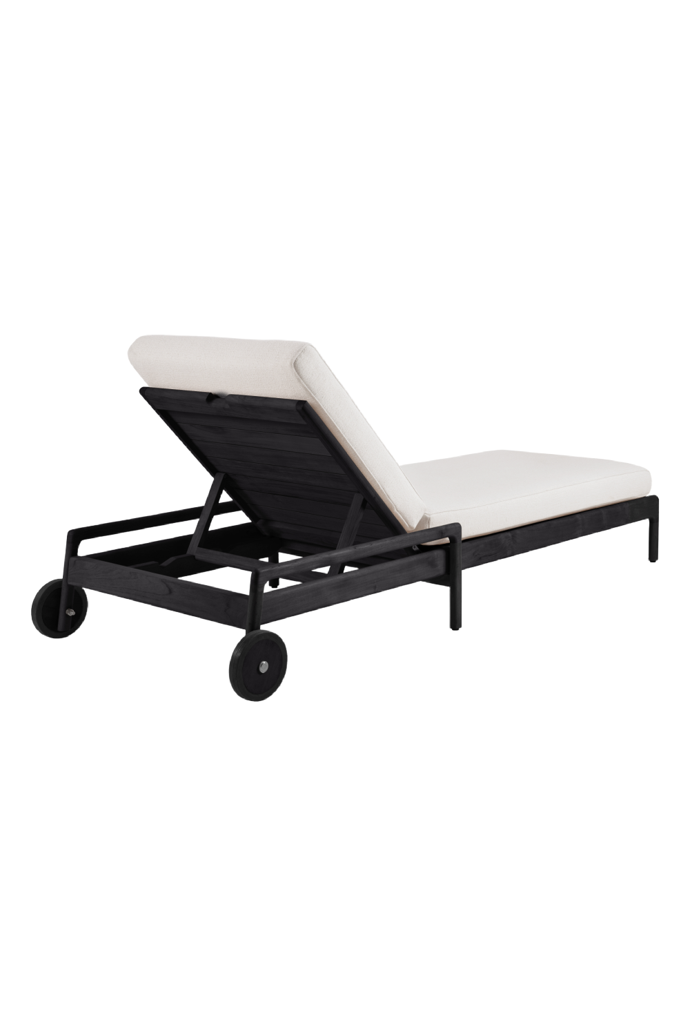 Black-Framed Outdoor Adjustable Lounger | Ethnicraft Jack | Oroa.com