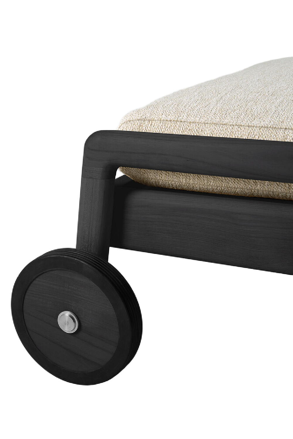 Black-Framed Outdoor Adjustable Lounger | Ethnicraft Jack | Oroa.com