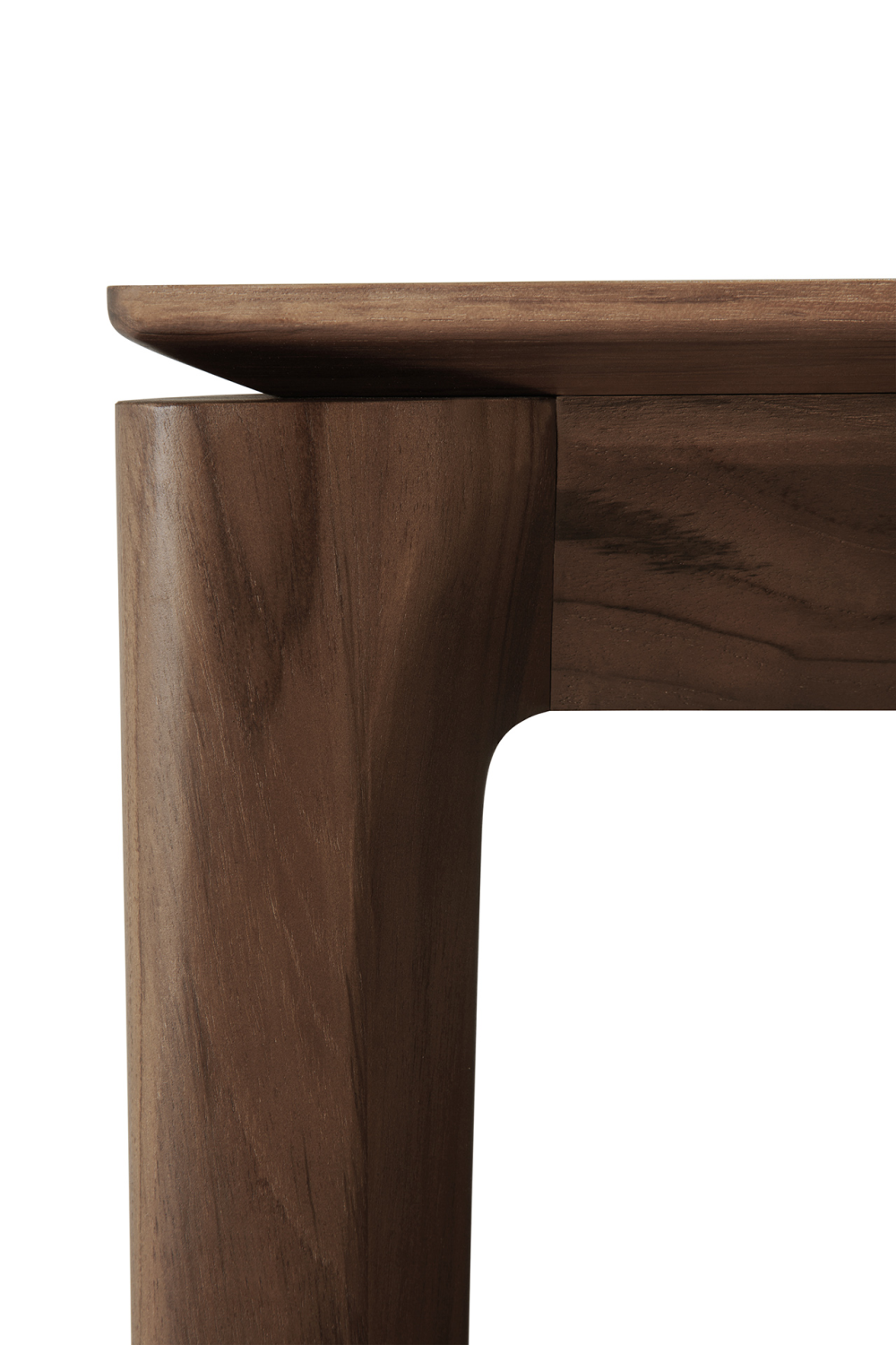 Teak Brown Minimalist Dining Table | Ethnicraft Bok | Oroa.com
