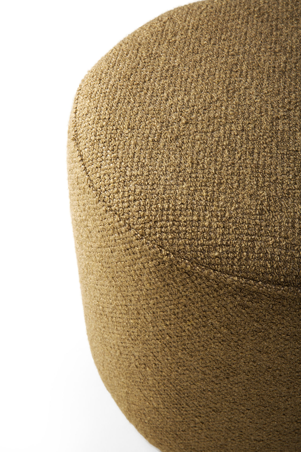 Round Fabric Pouf | Ethnicraft Barrow | OROA.com