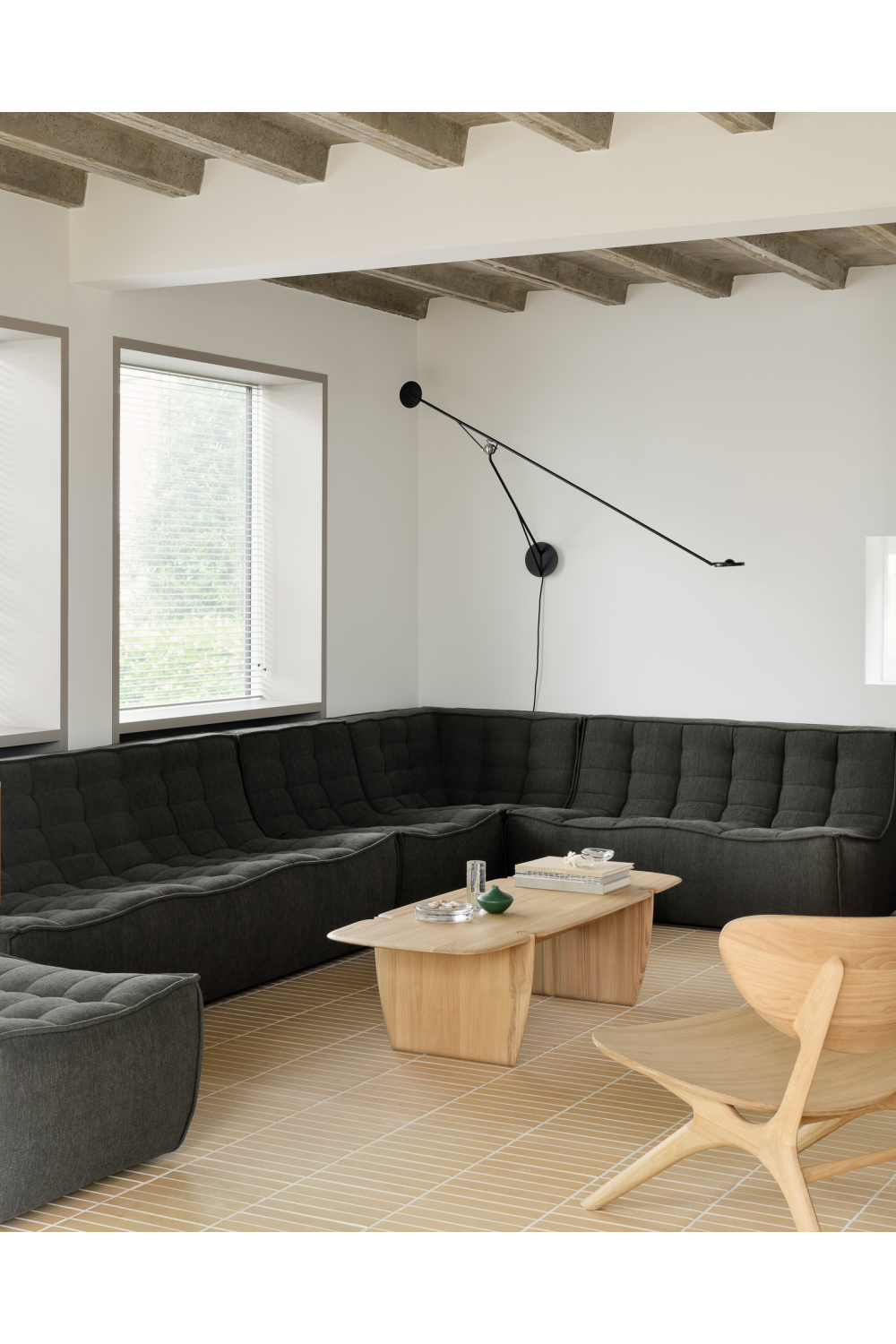 Green Modular Sofa | Ethnicraft N701 | Oroa.com