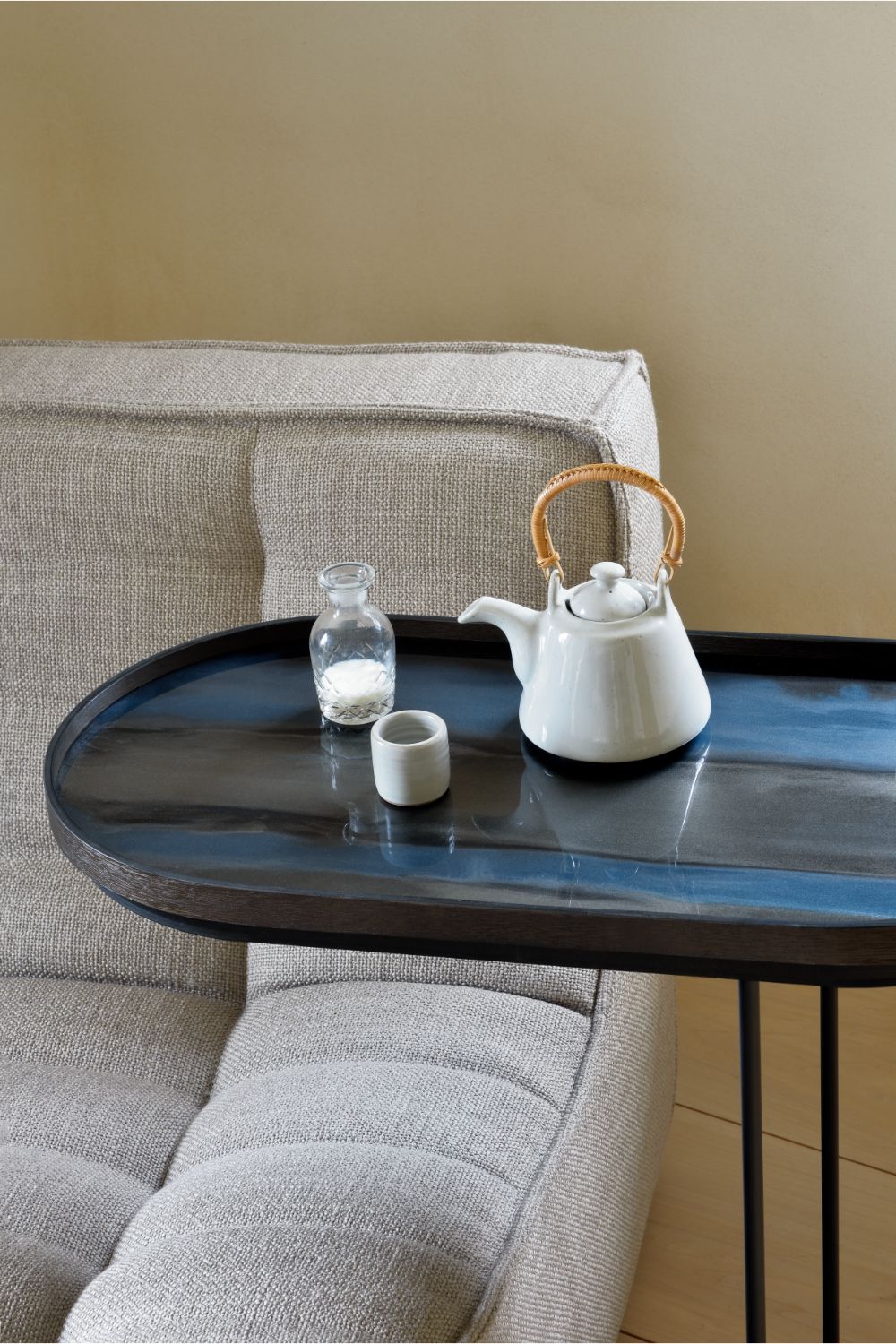 Black Tray Side Table | Ethnicraft Oblong | OROA.com