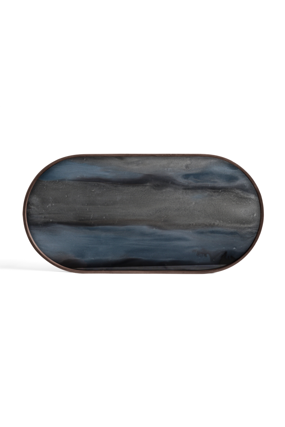 Oblong Hand-Painted Glass Tray | Ethnicraft Organic | OROA.COM