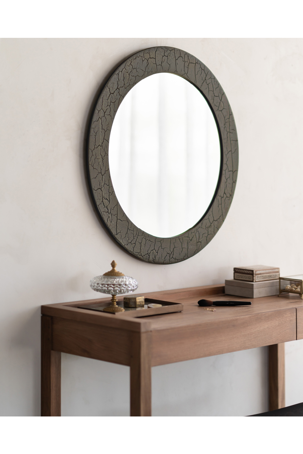 Round Minerals Wall Mirror | Ethnicraft Sphere | Oroa.com